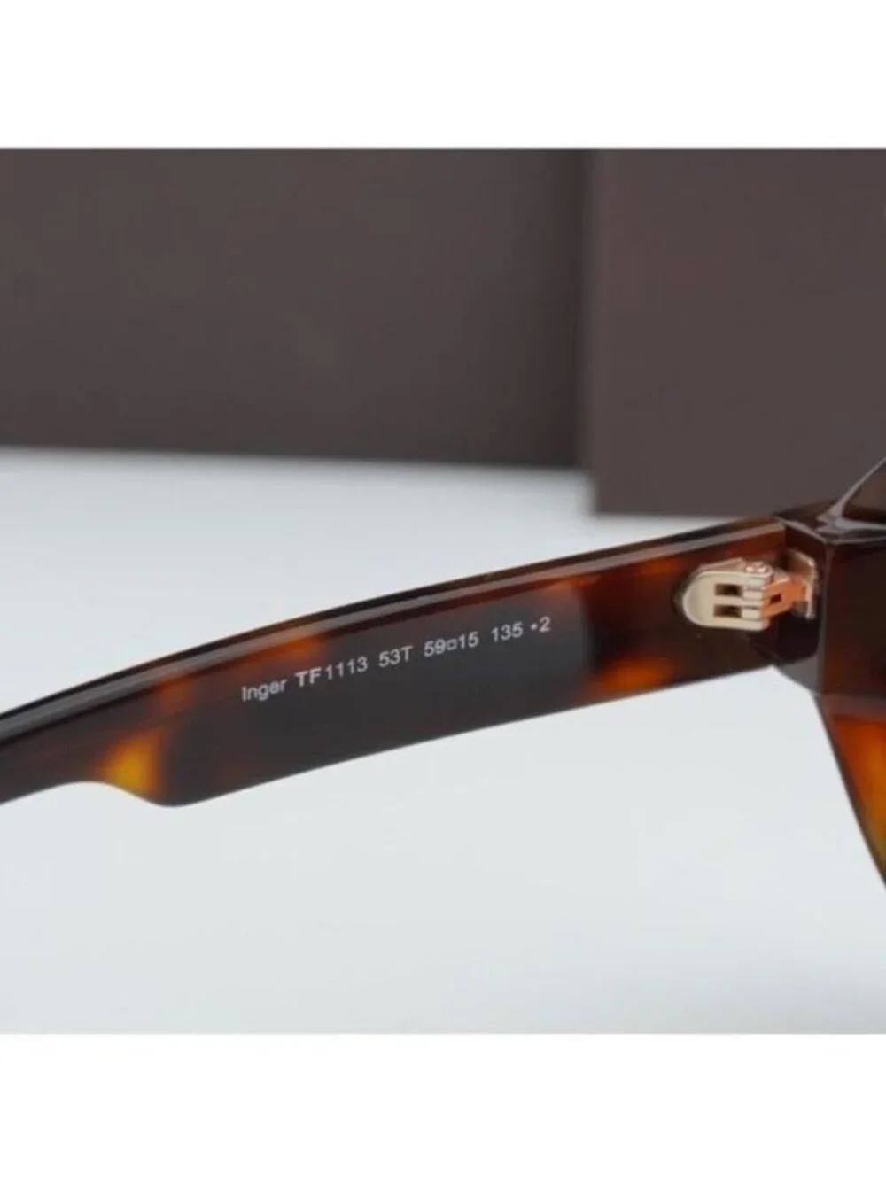 Tom Ford FT1113 53T Inger Geometric Sunglasses - Blonde Havana/Bordeaux
